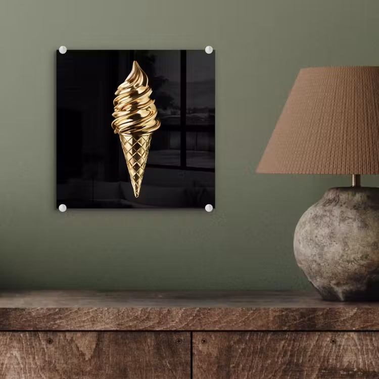 Ijs - Goud - Zwart - Eten plexiglas 5mm klein -sfeer3