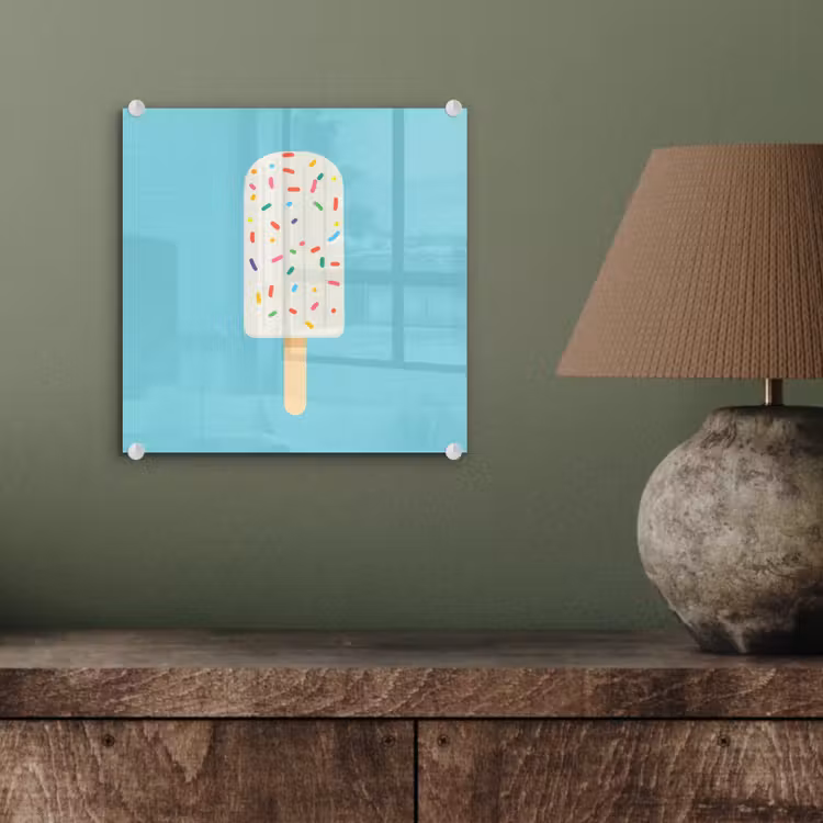 Ijsje - Stokje - Sprinkles - Lichtblauw plexiglas 5mm klein -sfeer3