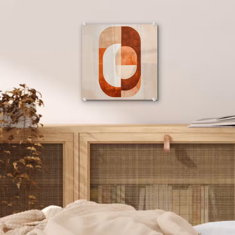 Illustratie - Abstract - Vormen - Rood plexiglas 5mm klein -sfeer4