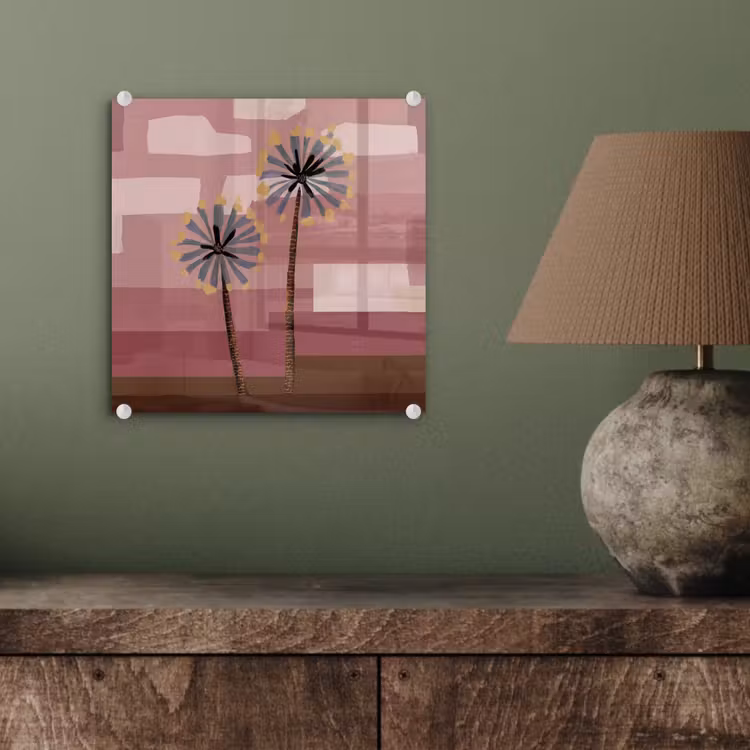 Illustratie - Bloemen - Vlakken - Abstract plexiglas 5mm klein -sfeer3