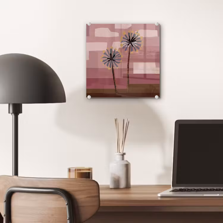 Illustratie - Bloemen - Vlakken - Abstract plexiglas 5mm klein -sfeer6