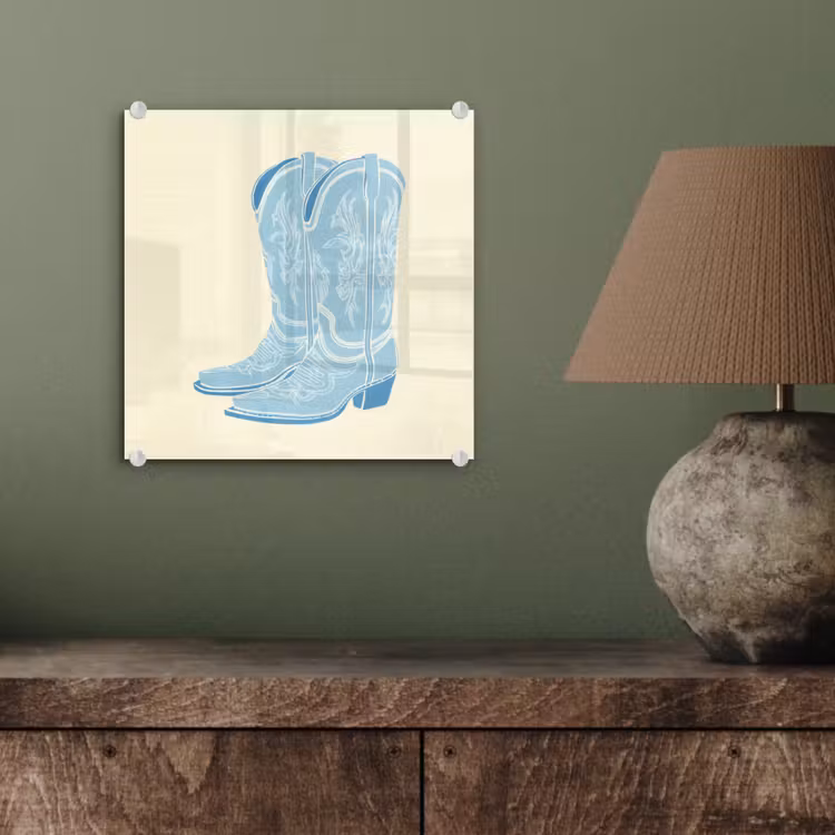 Illustratie - Cowboylaarzen - Patroon plexiglas 5mm klein -sfeer3