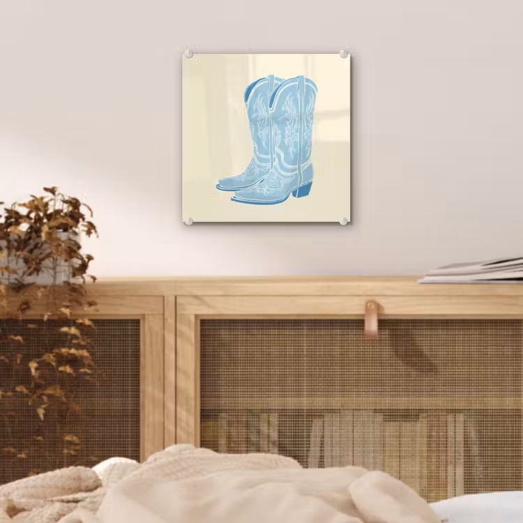 Illustratie - Cowboylaarzen - Patroon plexiglas 5mm klein -sfeer4