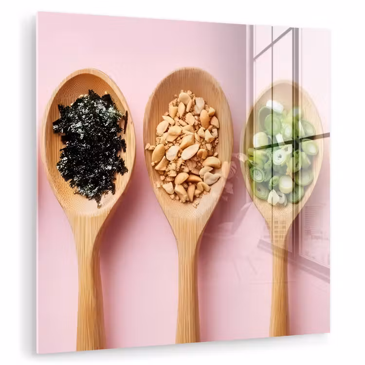 Ingrediënten - Lepels - Hout - Roze plexiglas 5mm klein -zzzproduct_nieuw