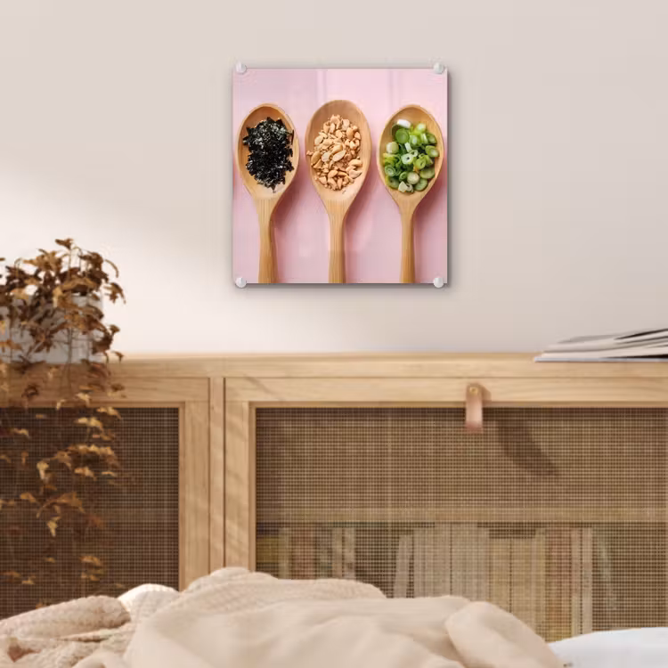 Ingrediënten - Lepels - Hout - Roze plexiglas 5mm klein -sfeer4