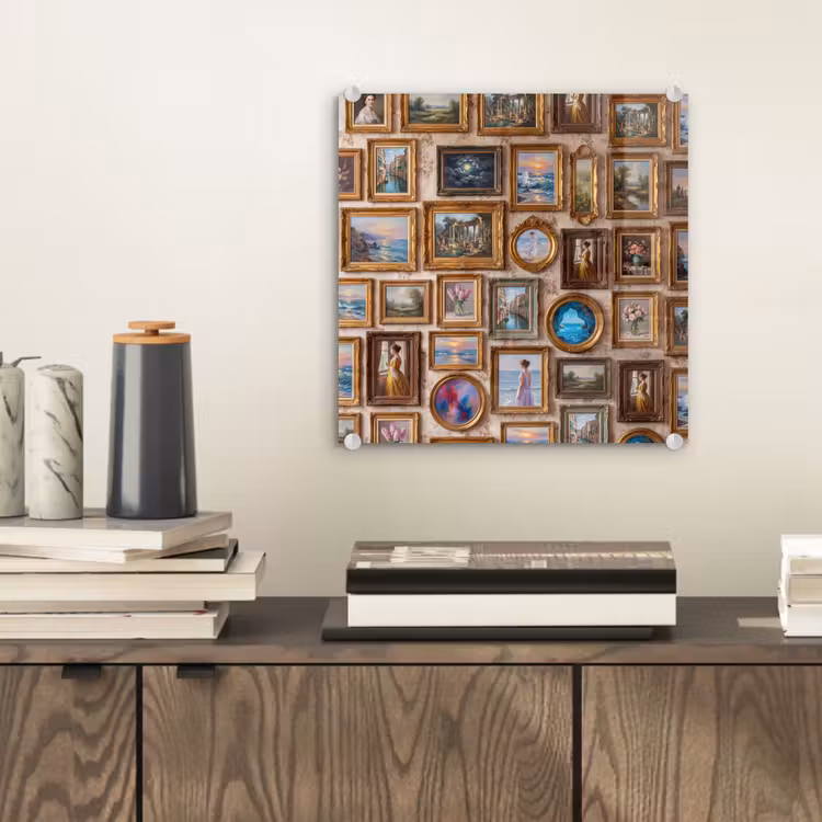 Interieur - Kunst - Collectie - Klassiek - Goud plexiglas 5mm klein -sfeer1