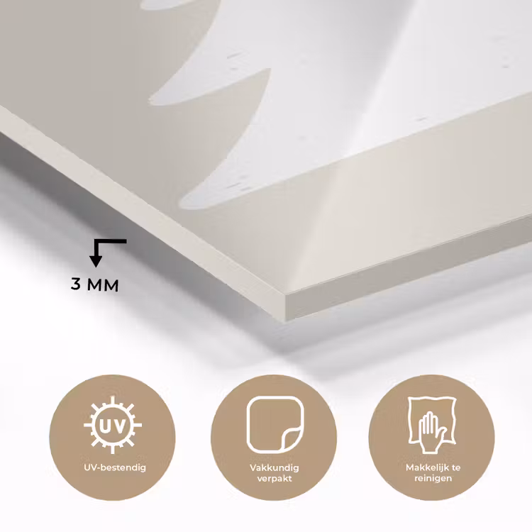 Japandi - Kerstboom - Beige - Kerstversiering plexiglas 5mm klein -sfeer2