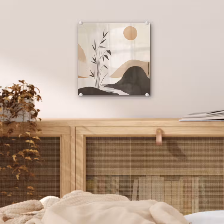Japandi - Landschap - Beige plexiglas 5mm klein -sfeer4