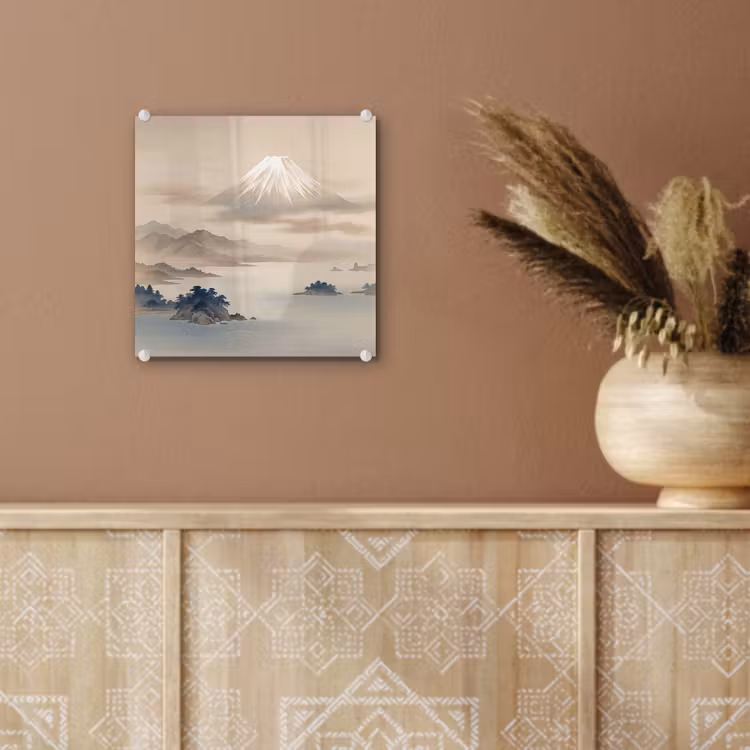 Japans - Landschap - Beige plexiglas 5mm klein -sfeer5