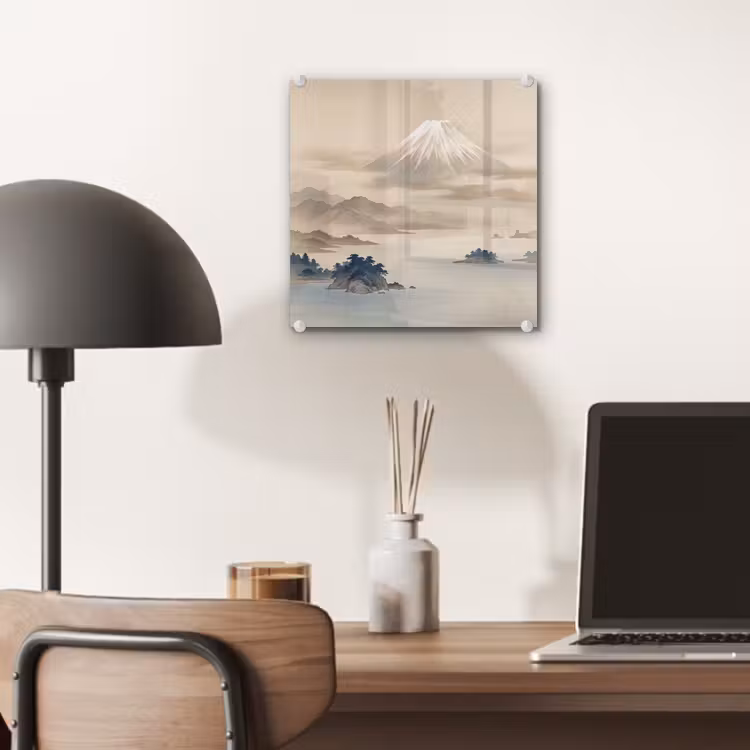 Japans - Landschap - Beige plexiglas 5mm klein -sfeer6