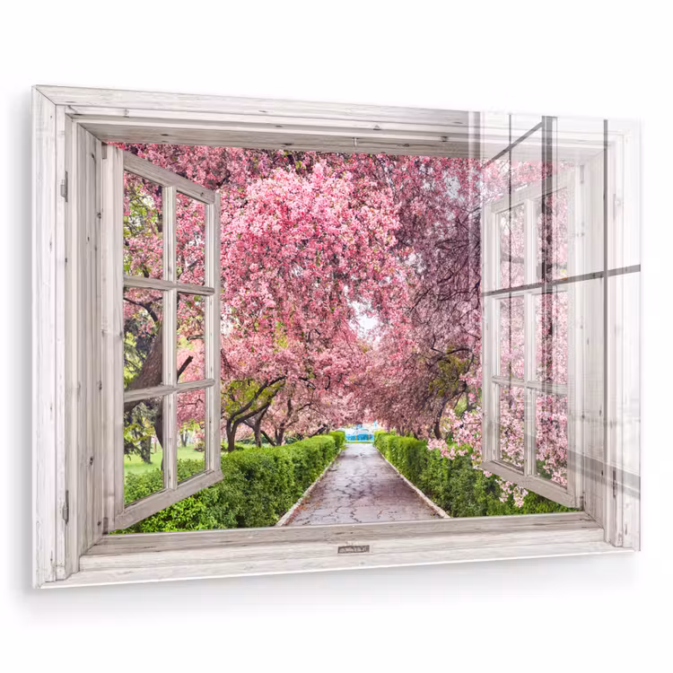 Japans - Sakura - Bloesem - Boom - Bloesem takken - Doorkijk plexiglas 5mm klein -zzzproduct_nieuw