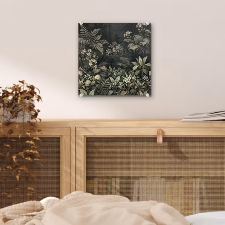Jungle - Bladeren - Botanisch - Groen plexiglas 5mm klein -sfeer4