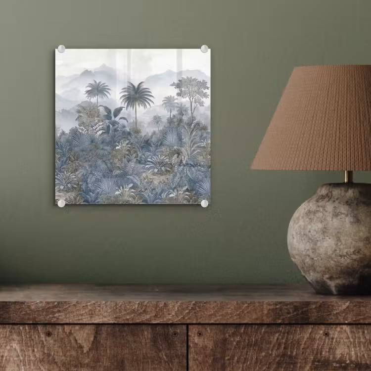 Jungle - Landschap - Blauw plexiglas 5mm klein -sfeer3