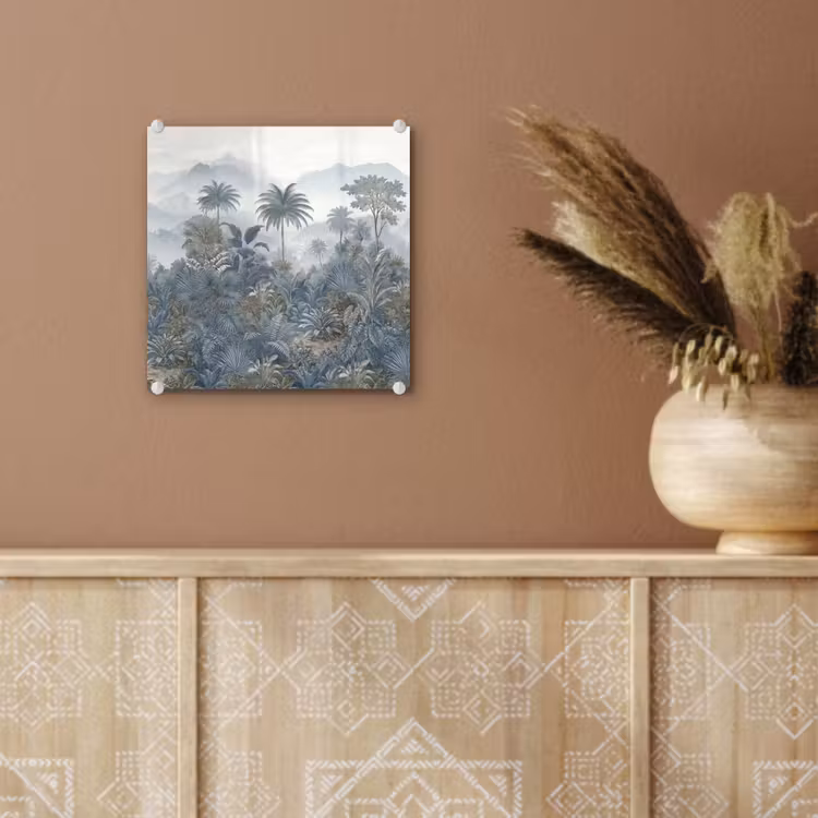 Jungle - Landschap - Blauw plexiglas 5mm klein -sfeer5