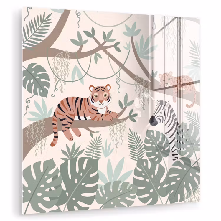Jungle - Rustiek - Pastel plexiglas 5mm klein -zzzproduct_nieuw