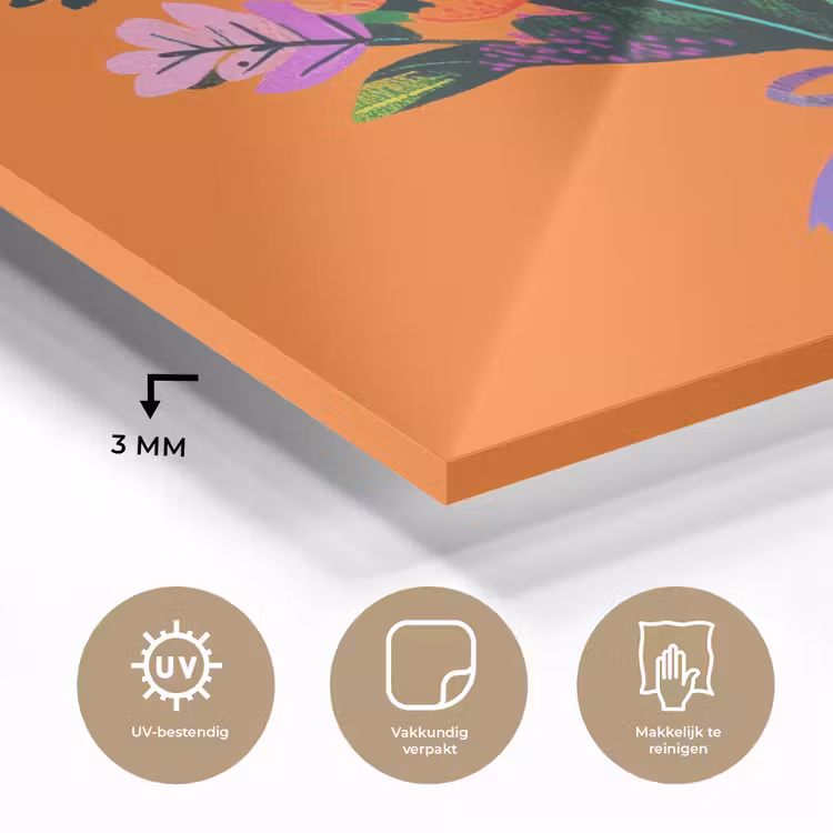 Kaartje - Boeket - Bloemen plexiglas 5mm klein -sfeer2