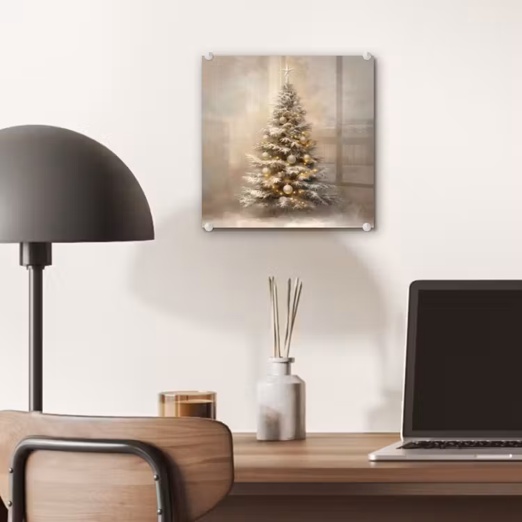 Kerst - kerstboom - Sneeuw - Art plexiglas 5mm klein -sfeer6