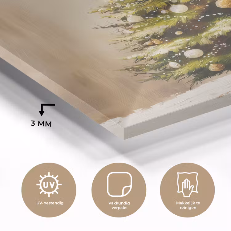 Kerst - Sfeer - Groen plexiglas 5mm klein -sfeer2