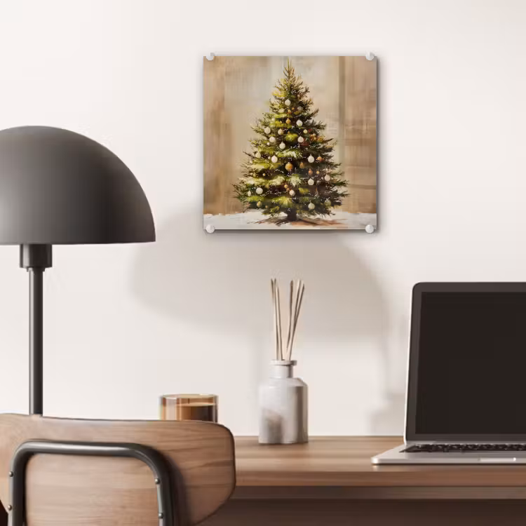 Kerst - Sfeer - Groen plexiglas 5mm klein -sfeer6