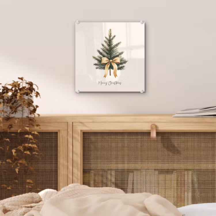 Kerstboom - Kerst - Merry Christmas - Beige plexiglas 5mm klein -sfeer4