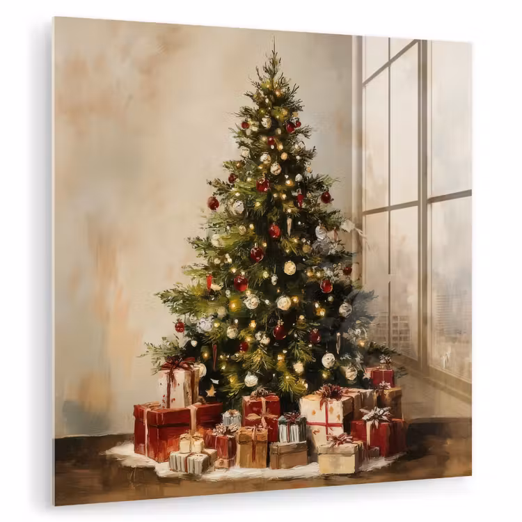 Kerstboom - Versierd - Kleurrijk plexiglas 5mm klein -zzzproduct_nieuw