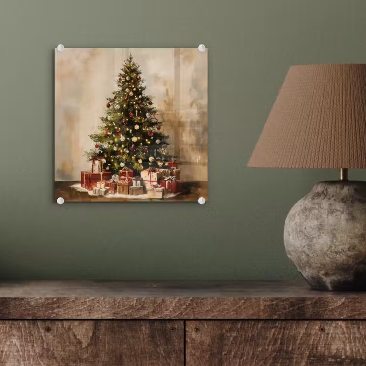 Kerstboom - Versierd - Kleurrijk plexiglas 5mm klein -sfeer3