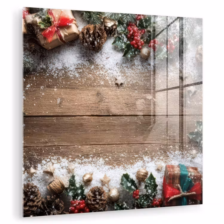 Kerstdecoratie - Geschenken - Hout - Veelkleurig plexiglas 5mm klein -zzzproduct_nieuw