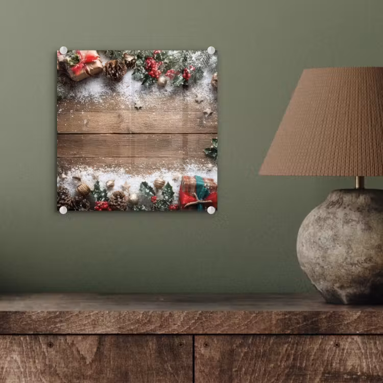 Kerstdecoratie - Geschenken - Hout - Veelkleurig plexiglas 5mm klein -sfeer3