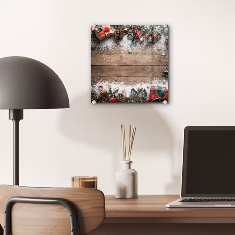 Kerstdecoratie - Geschenken - Hout - Veelkleurig plexiglas 5mm klein -sfeer6