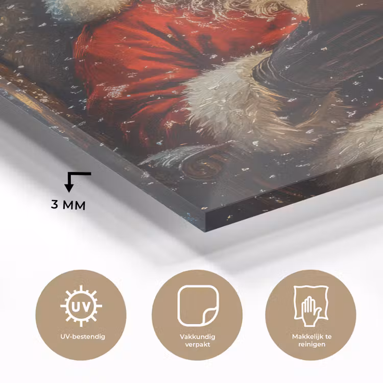 Kerstman - Kerst - Winter - Kerstboom plexiglas 5mm klein -sfeer2