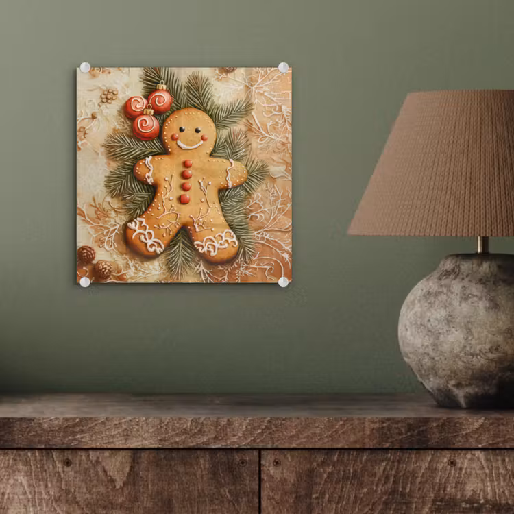 Kerstmis - Koekje - Poppetje - Speculaas plexiglas 5mm klein -sfeer3