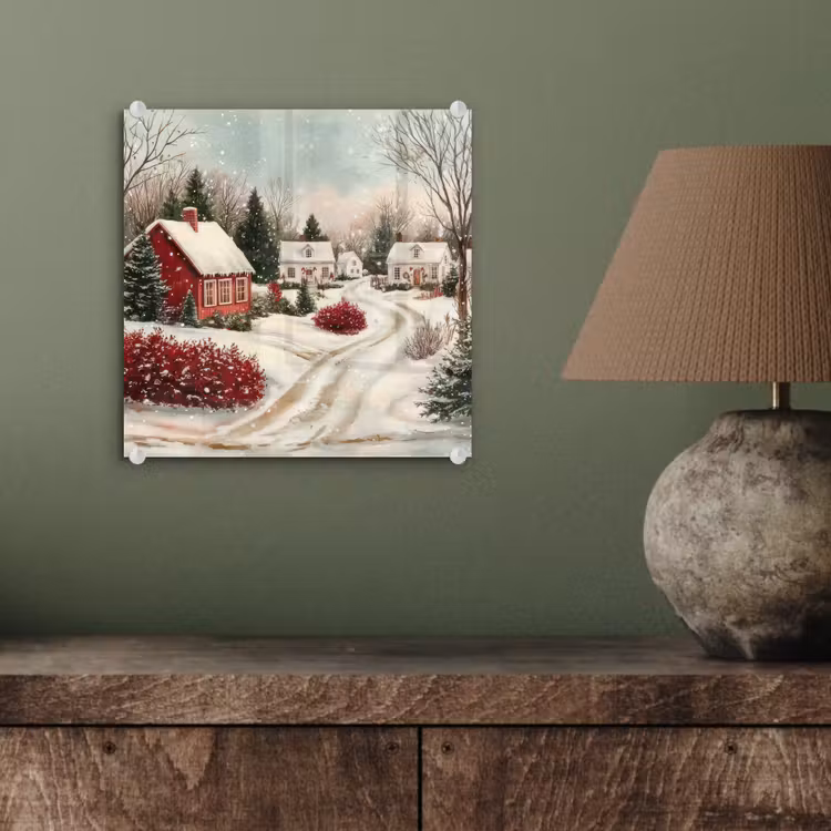 Kerstsfeer - Landelijk - Rood plexiglas 5mm klein -sfeer3