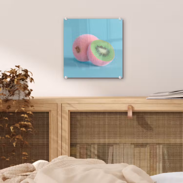 Kiwi - Blauw - Surrealistisch plexiglas 5mm klein -sfeer4