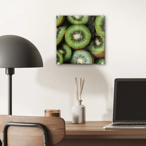 Kiwi - Fruit - Groen plexiglas 5mm klein -sfeer6