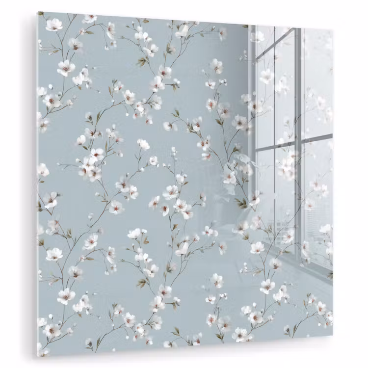 Klassiek - Bloemen - Blauw plexiglas 5mm klein 11 -zzzproduct_nieuw