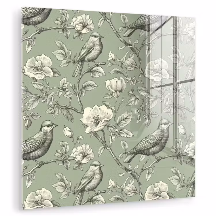 Klassiek - Botanisch - Groen plexiglas 5mm klein 11 -zzzproduct_nieuw