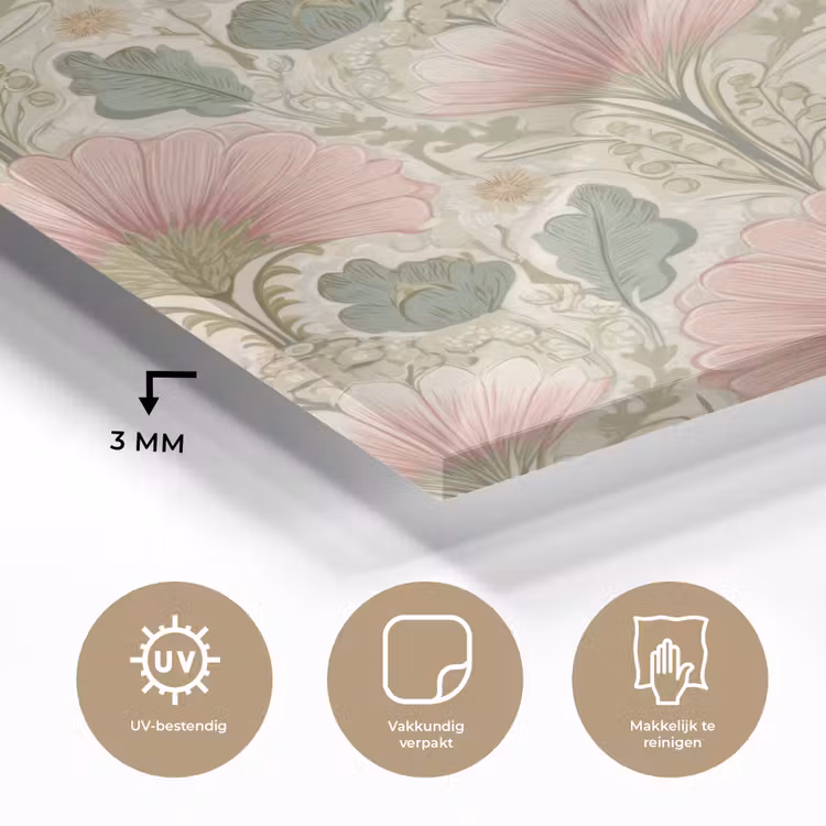 Klassiek - Patroon - Roze plexiglas 5mm klein 11 -sfeer2