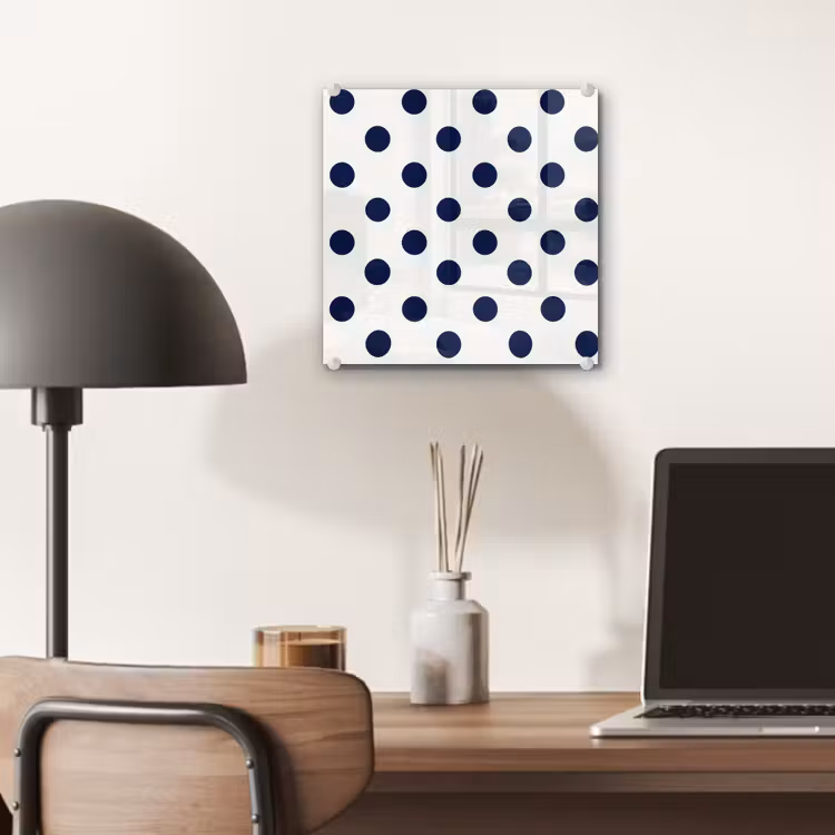Klassiek - Stippen - Blauw plexiglas 5mm klein 11 -sfeer6