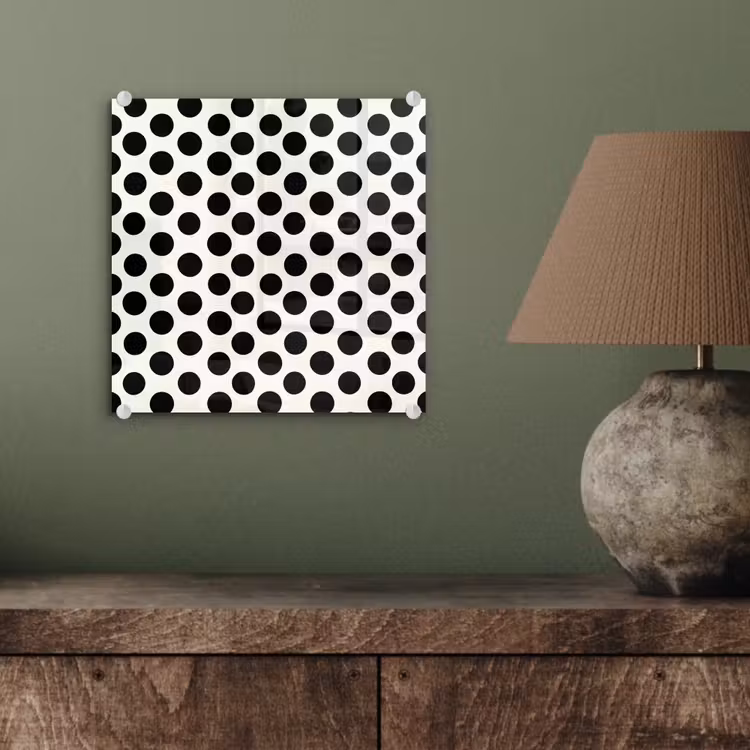 Klassiek - Stippen - Zwart plexiglas 5mm klein 11 -sfeer3