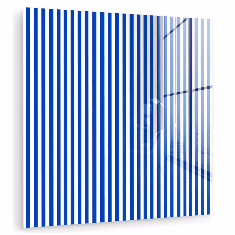 Klassiek - Strepen - Blauw plexiglas 5mm klein 11 -zzzproduct_nieuw