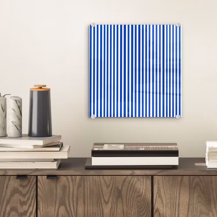 Klassiek - Strepen - Blauw plexiglas 5mm klein 11 -sfeer1