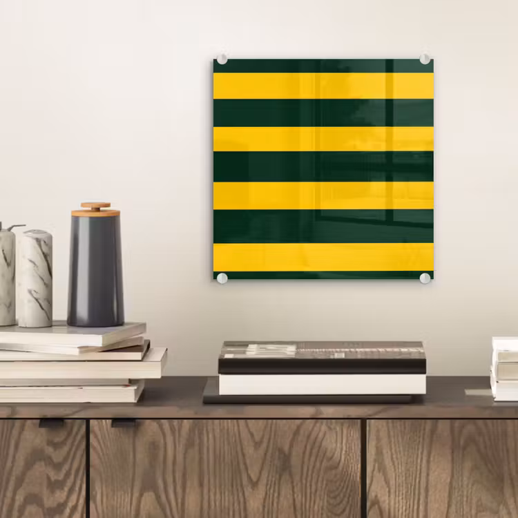 Klassiek - Strepen - Groen plexiglas 5mm klein 11 -sfeer1