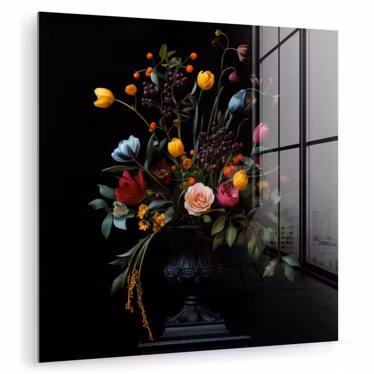 Klassiek - Vaas - Boeket - Bloemen plexiglas 5mm klein -zzzproduct_nieuw