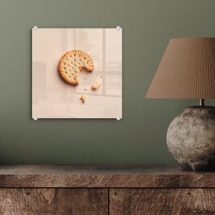 Koekje - Kruimels - beige plexiglas 5mm klein -sfeer3