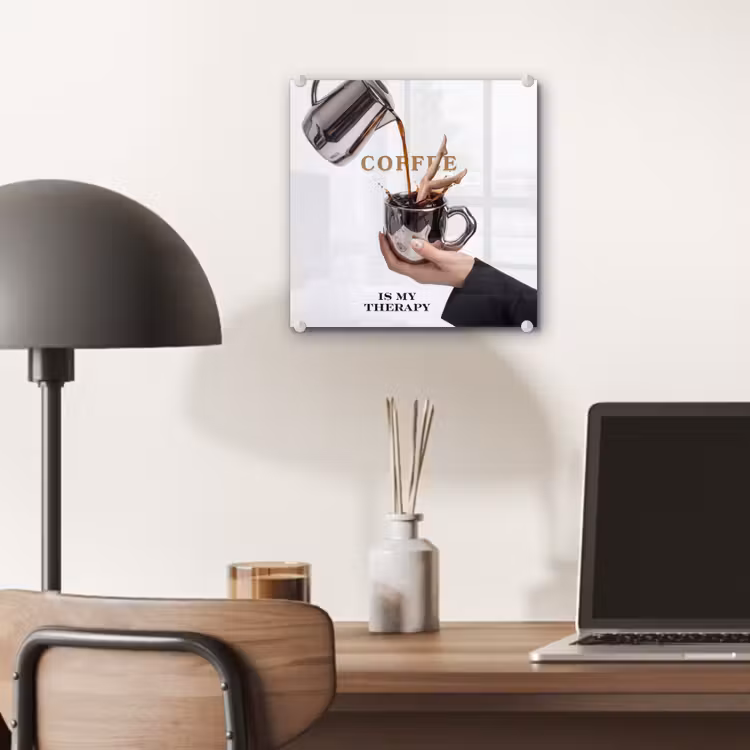 Koffie - Mok - Kan - Therapie plexiglas 5mm klein -sfeer6