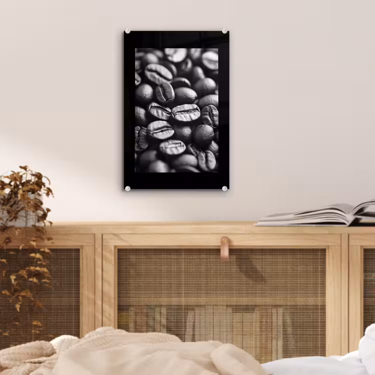 Koffiebonen - Zwart - Vintage plexiglas 5mm klein -sfeer4