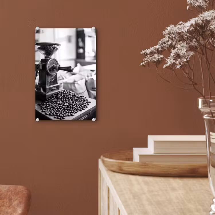 Koffiemolen - Gemalen - Vintage plexiglas 5mm klein -sfeer5