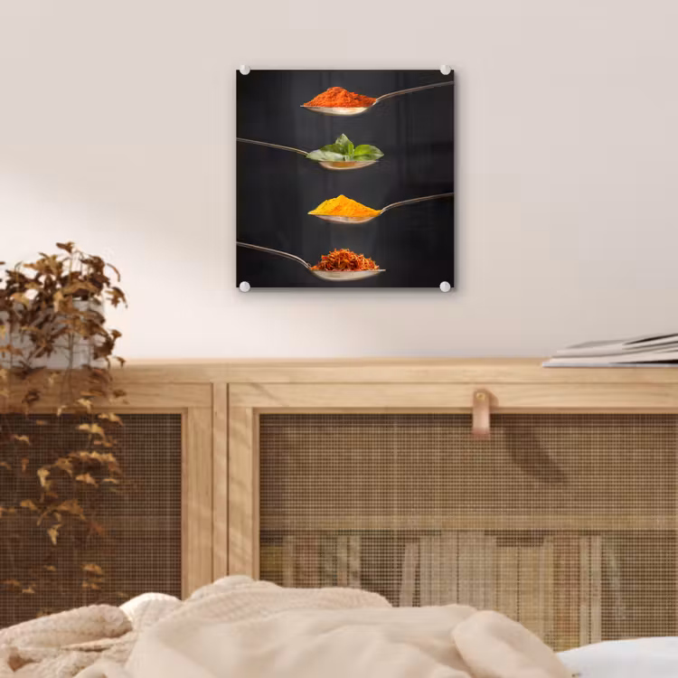 Kruiden - Lepel - Specerijen - Zwart - Italiaans plexiglas 5mm klein -sfeer4