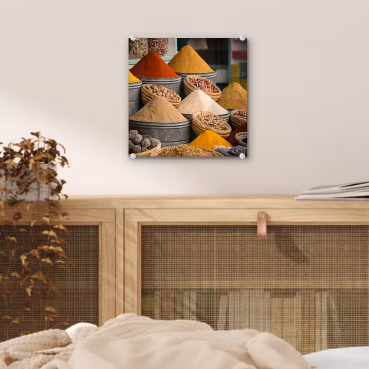 Kruiden - Ton - Specerijen - Geel - Bruin plexiglas 5mm klein -sfeer4