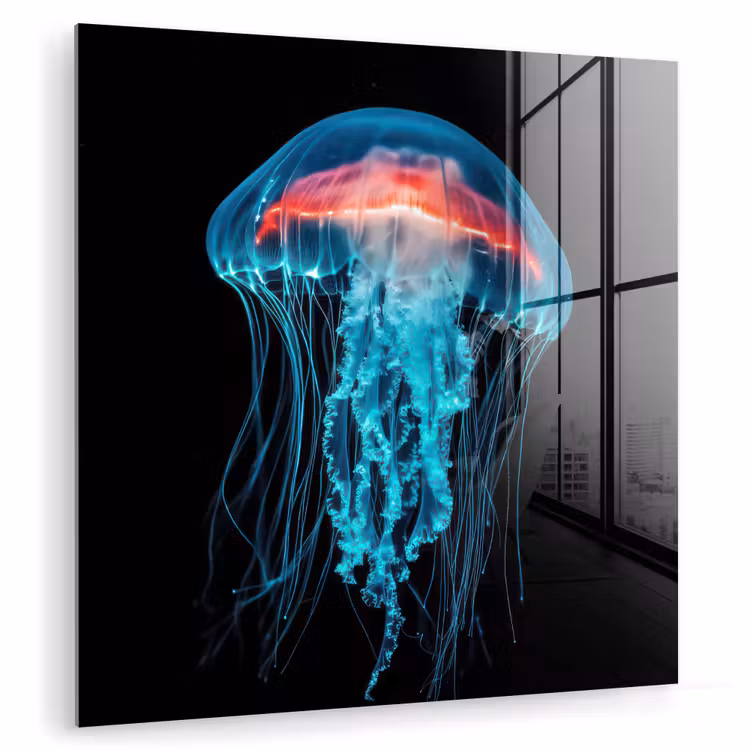 Kwal - Tentakels - Blauw - Licht plexiglas 5mm klein -zzzproduct_nieuw